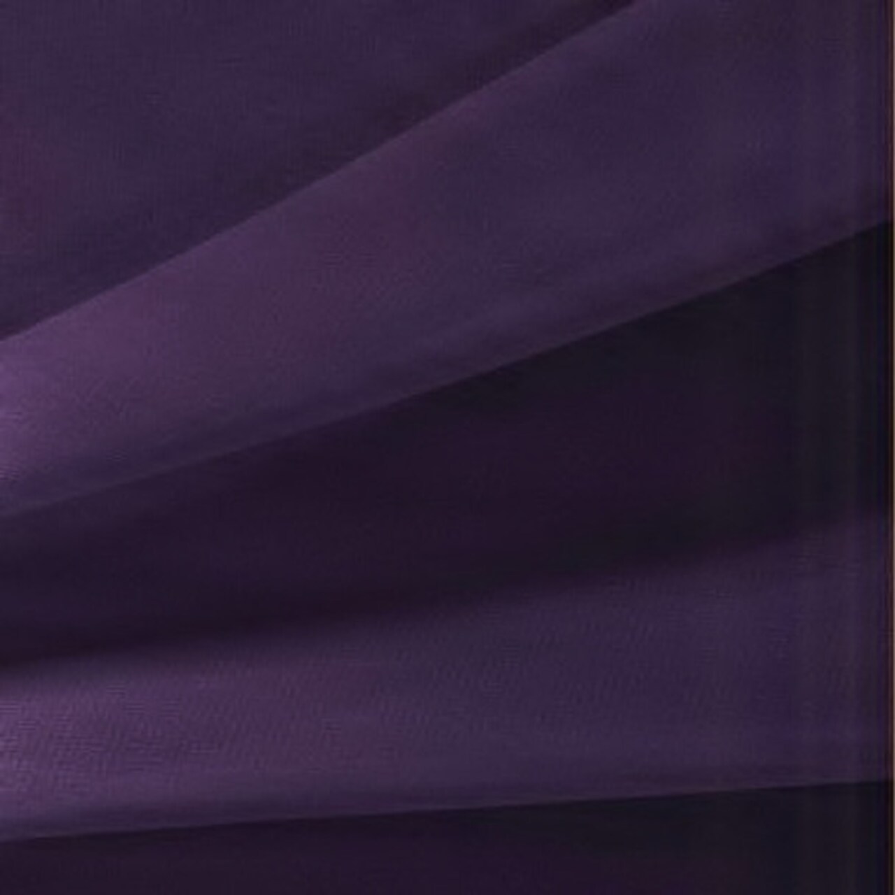 Purple Gem Chiffon Fabric 1 Yard Lightweight Sheer Polyester 58/60” Wide for Dresses, Shawls & Crafts